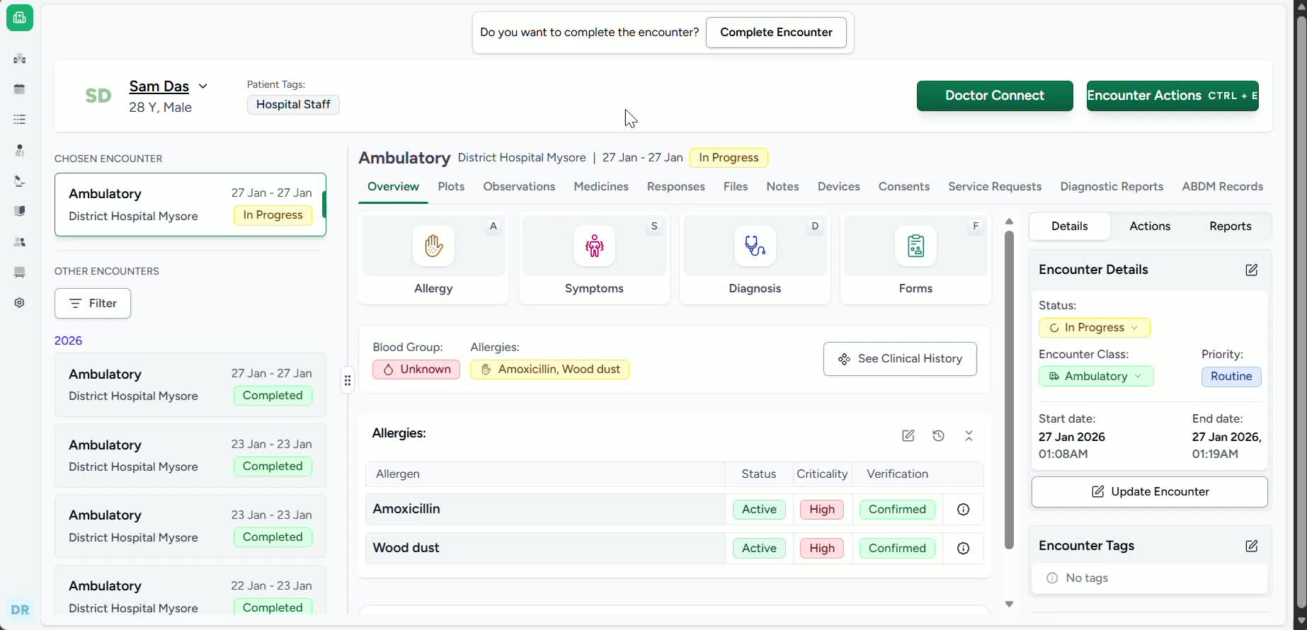 Raise Lab Test Request - Care Platform Documentation